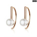 925 Sterling Silver Elegant Round Pure Love Pearl Drop