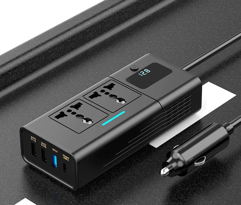 200W Car Inverter With Pd Qc3.0 And 4Usb Ports