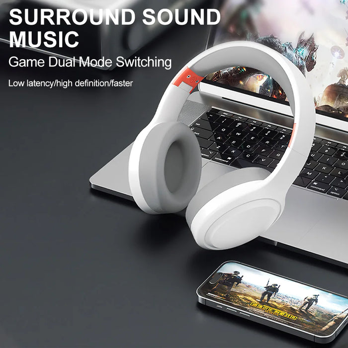Foldable Wireless Headphones with Noise Cancelling and Mic