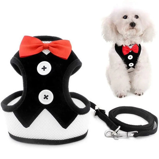 Adjustable Easy Control Breathable No Pull Bowtie Harness