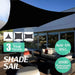 Black Waterproof Sunshade Sail 100% Polyester Sun Outdoor