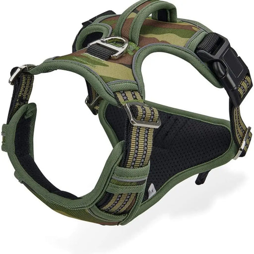 Durable Heavy Duty Camouflage Reflective No Pull Pet Harness