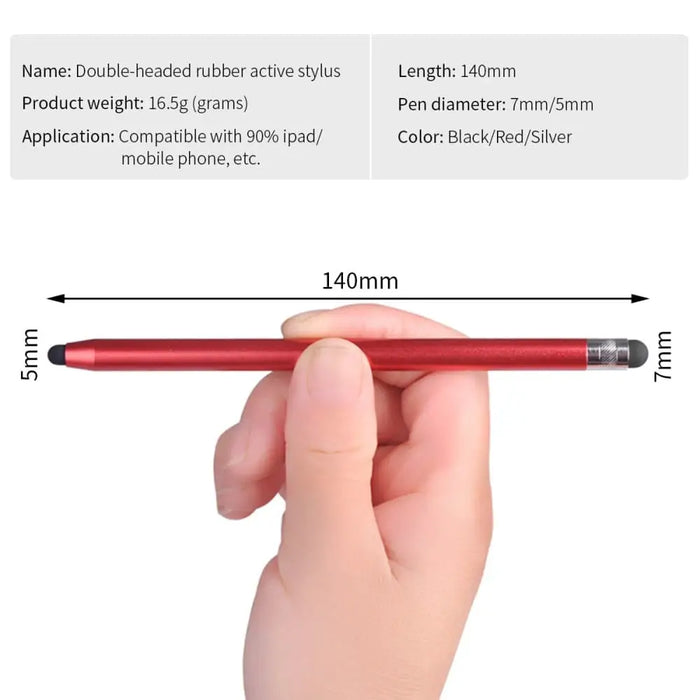 Metal Silicone Rubber Tip Capacitive Pen For Huawei Tablet