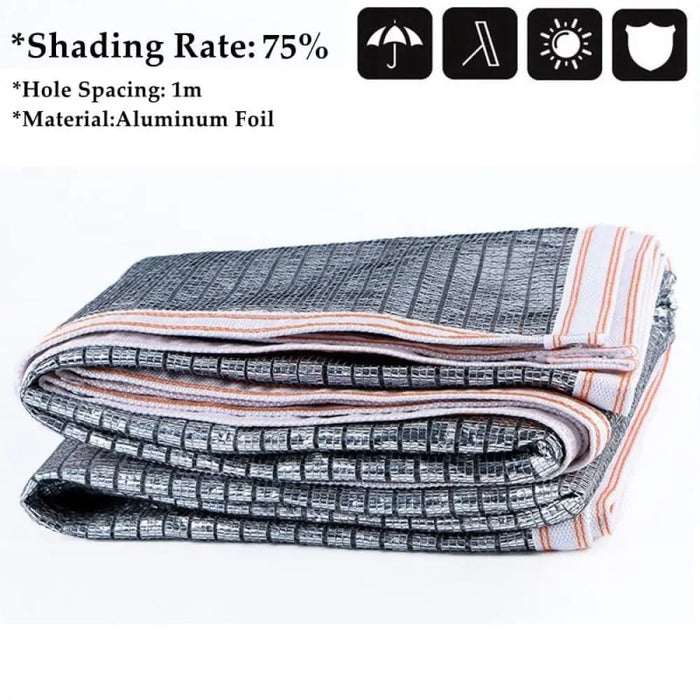 Outdoor Aluminum Foil Sun Shade Net Car Shed Rooftop Shading