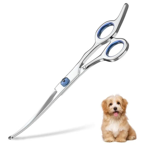 Stainless Steel Lightweight Curved Dog Grooming Scissors