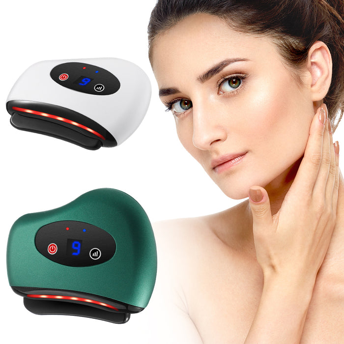 Vibe Geeks Electric Bian Stone Gua Sha Board Massager USB-Rechargeable