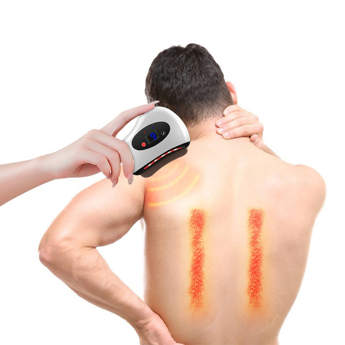 Vibe Geeks Electric Bian Stone Gua Sha Board Massager USB-Rechargeable