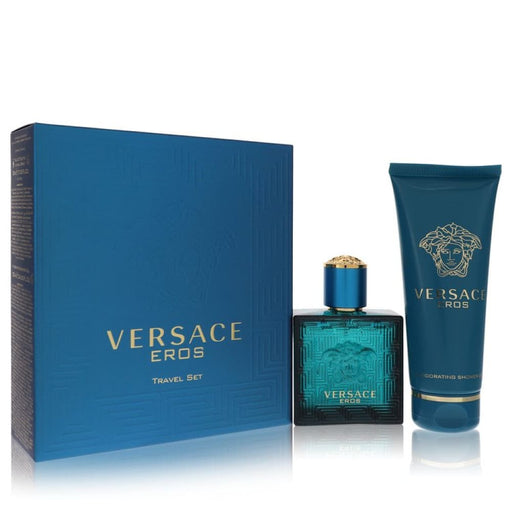 Eros Gift Set - 1.7 Oz Edt Spray + 3.4 Shower Gel By Versace
