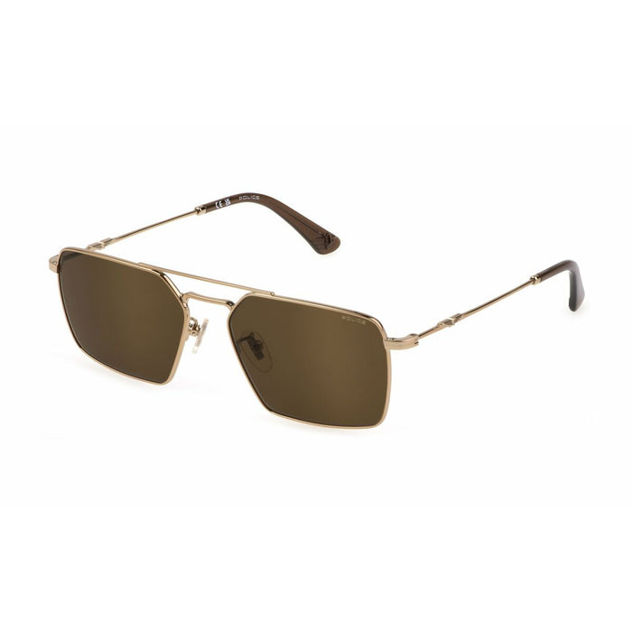 Mens Sunglasses By Police Spll075908Ff Golden  59 Mm