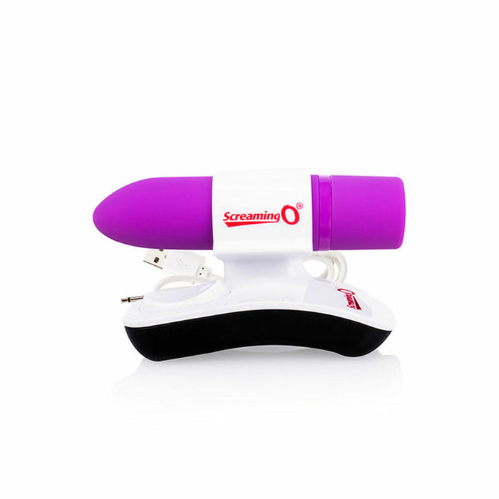 Purple Positive Vibrating Bullet With Remote Control By The Screaming O 13263