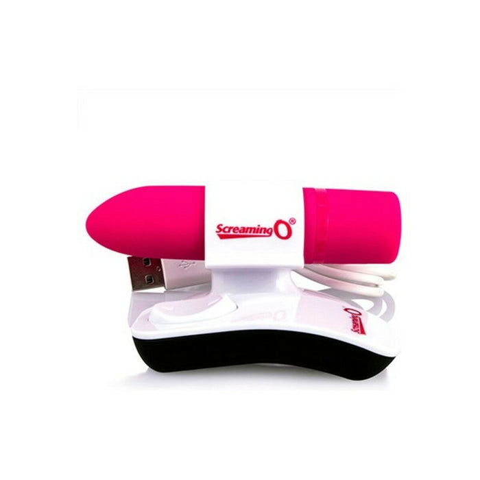 Positive Pink Vibrating Bullet With Remote Control By The Screaming O