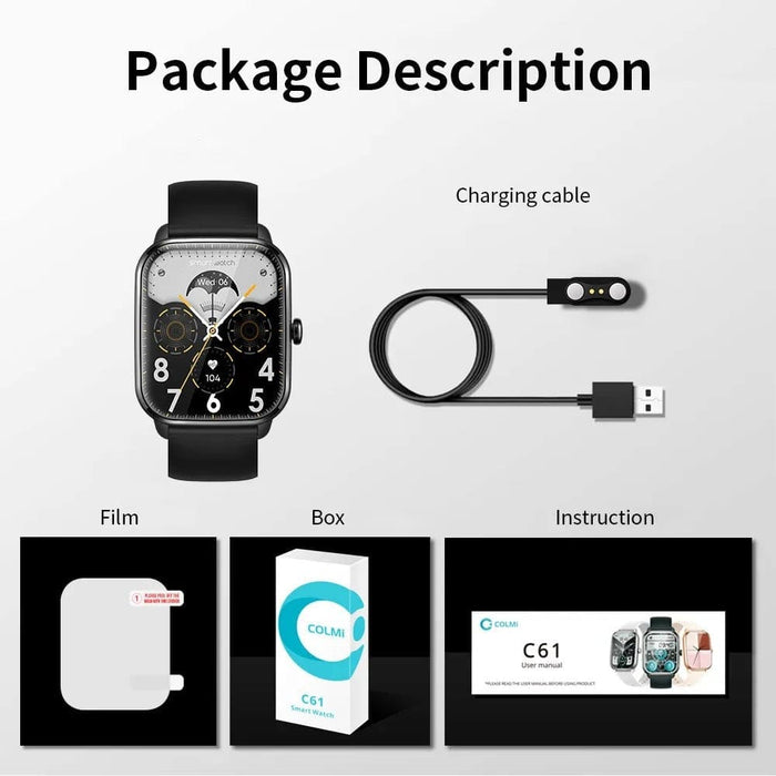 1.9 inch Full Screen Bluetooth Sleep Monitor Smart Watch For Men Women