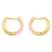 1 Pair Mini Candy Colour Enamel Earrings Dainty Copper Metal