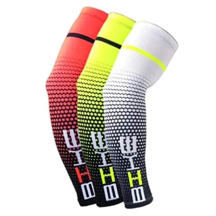 1 Pair UV Sun Protection Cooling Arm Sleeves For Running Cycling Basketball