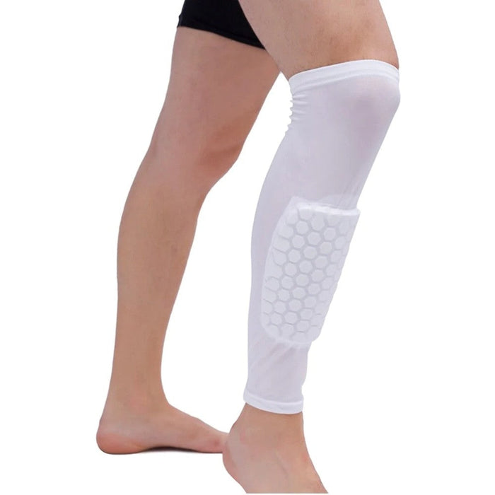 1 Piece Anti-collision Honeycomb Leg Shin Sleeve For Cycling Running Basketball