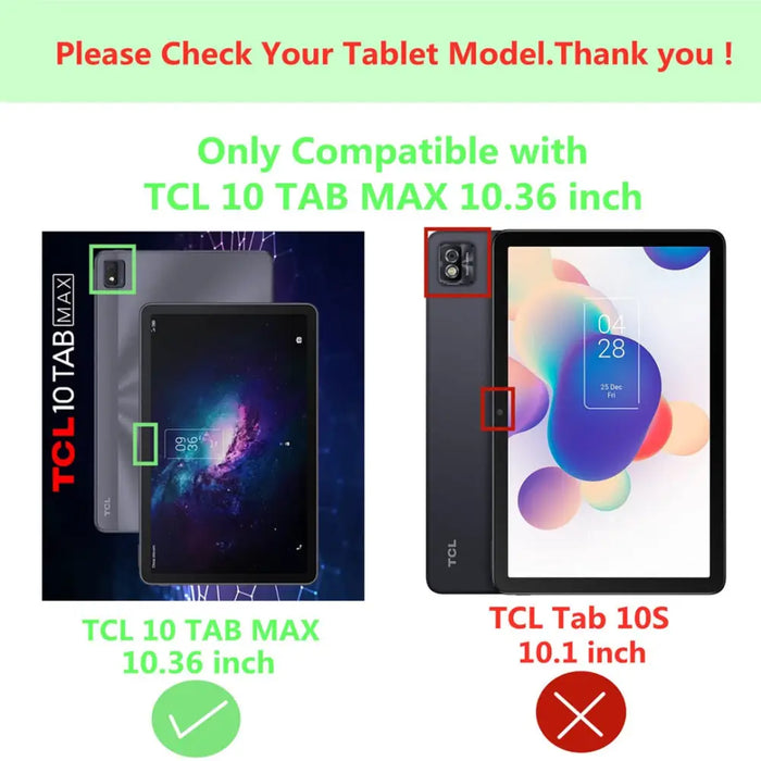 For Tcl 10 Tab Max 9296g 10.36 Inch Kids Safe Silicone