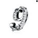 10 Number Metal Beads Charm For Female Silver 925 Bracelet &