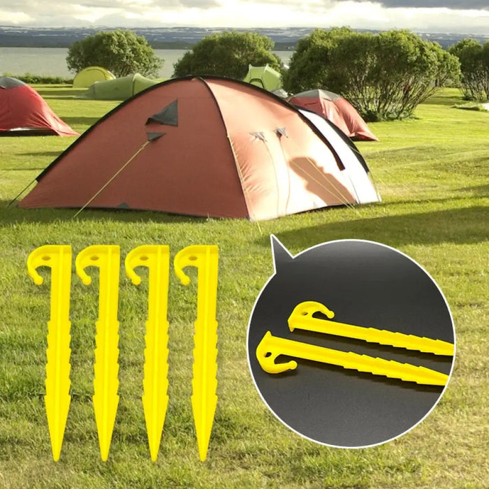 10pcs Plastic Ground Nail Outdoor Travel Camping Tent Nails