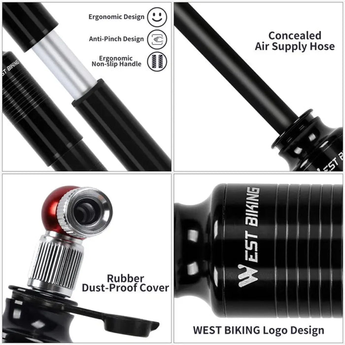 Max 110psi Portablebike Pump