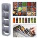 1/2 Pcs 8 Slot Spice Storage Organizer For Kitchen Drawers
