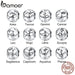 12 Constellation Zodiac Round Metal Beads For Women Bracelet