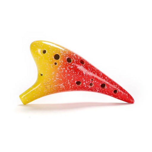 12 Holes Ceramic Ocarina Alto c Starry Style Musical