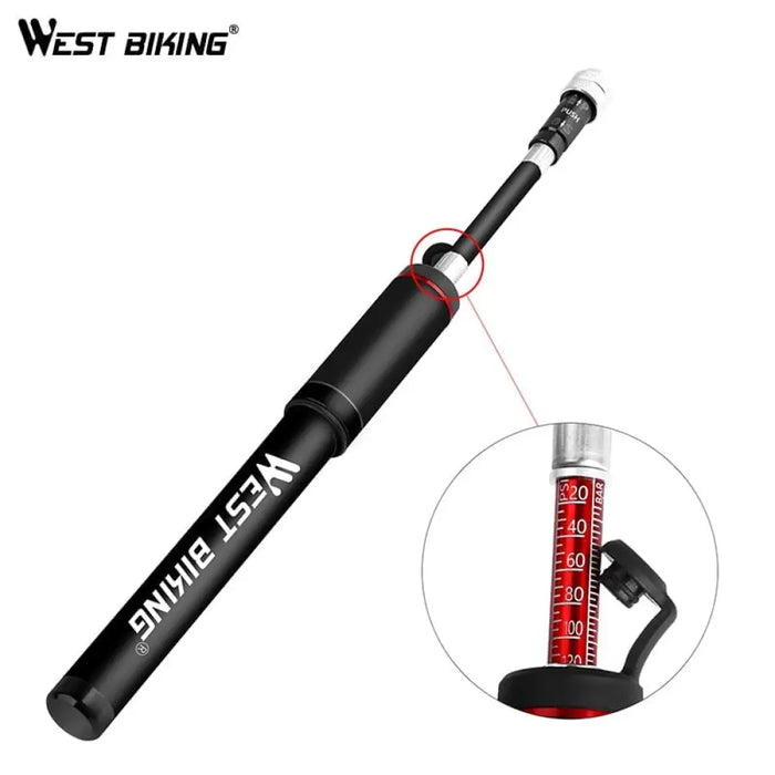 120psi Portable Aluminum Alloy Bike Pump