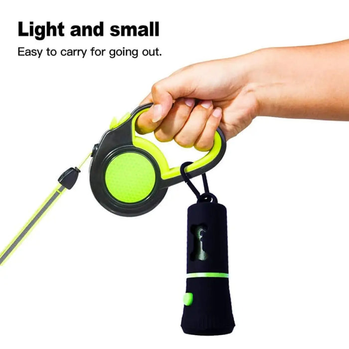 15 Pcs Led Light Dog Poop Bag Dispenser Holder Lead Leash