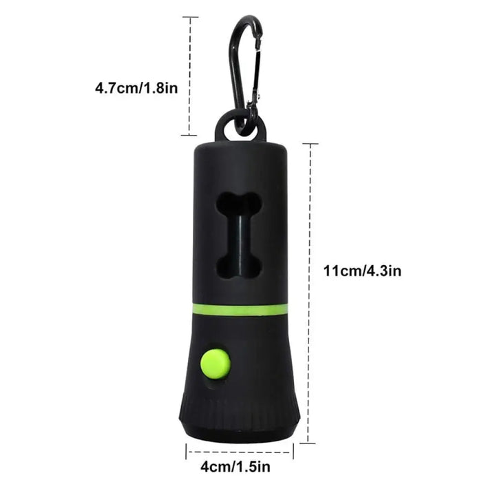 15 Pcs Led Light Dog Poop Bag Dispenser Holder Lead Leash