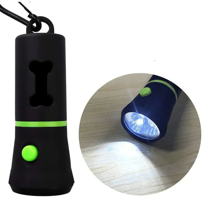 15 Pcs Led Light Dog Poop Bag Dispenser Holder Lead Leash