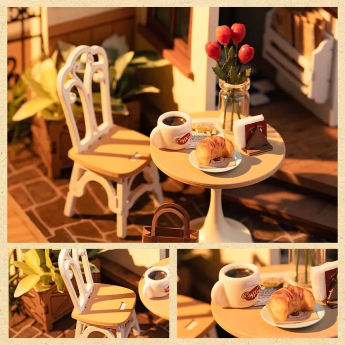 No.17 Cafe Miniature House Kit For Kids Adults Diy