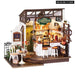 No.17 Cafe Miniature House Kit For Kids Adults Diy