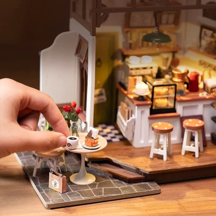 No.17 Cafe Miniature House Kit For Kids Adults Diy