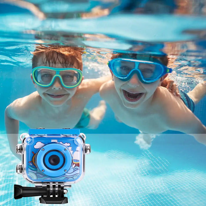 Vibe Geeks 180° Rotation 1080p Hd Kids Action Camera-usb