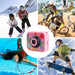 Vibe Geeks 180° Rotation 1080p Hd Kids Action Camera-usb