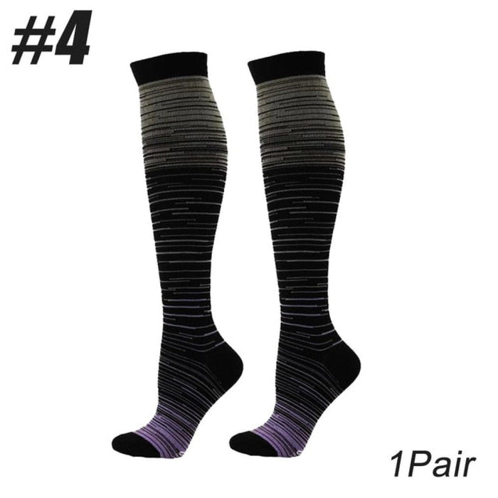 1Pair Copper Calf Compression Socks for Sports Cycling Running Camping