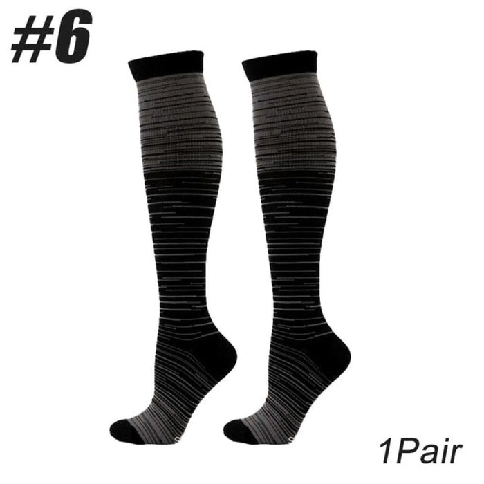 1Pair Copper Calf Compression Socks for Sports Cycling Running Camping