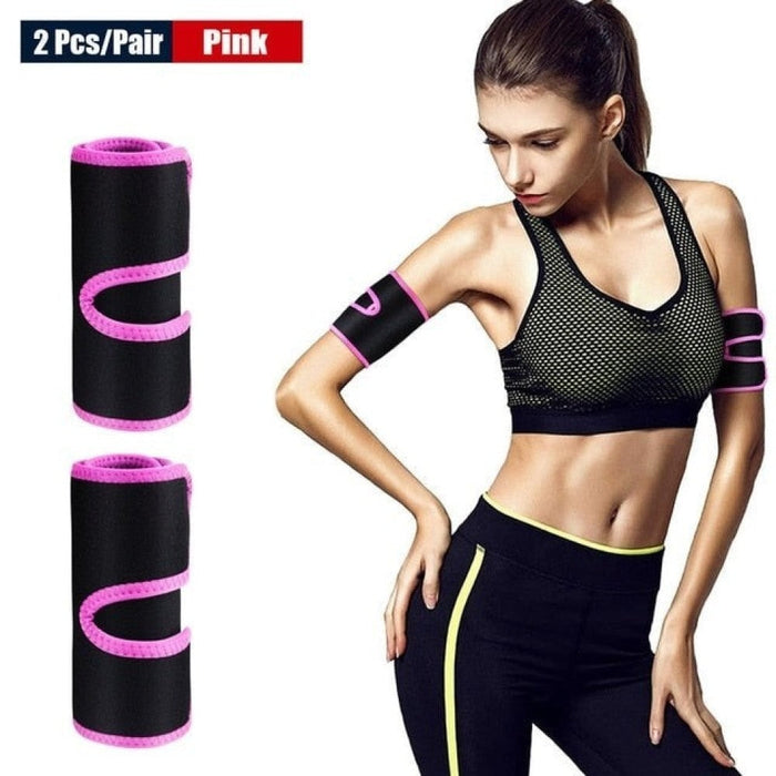 1 Pair Calories Off Sweat Arm Trimmers Slimming Belt for Lose Weight Yoga Running