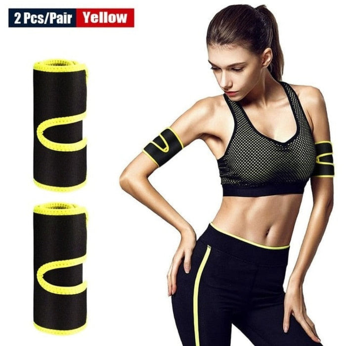 1 Pair Calories Off Sweat Arm Trimmers Slimming Belt for Lose Weight Yoga Running