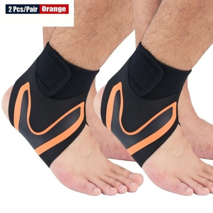 1Pair Elastic Ankle Protector Gear Wraps For Gym Basketball Tennis