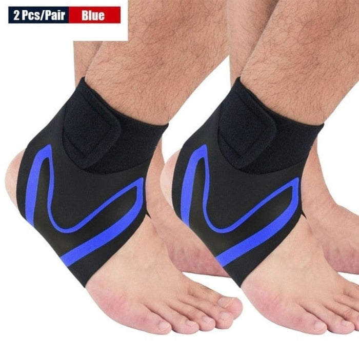 1Pair Elastic Ankle Protector Gear Wraps For Gym Basketball Tennis