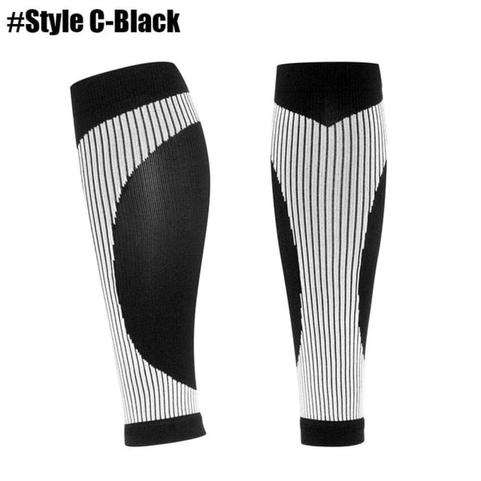 1Pair Elastic Sports Compression Sock Leg Warmers for Men Women Cycling Running