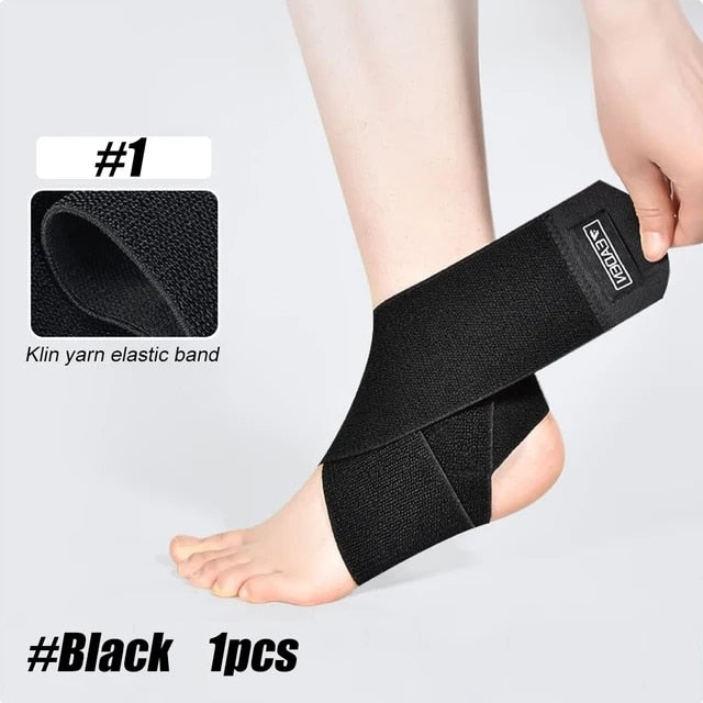 1 Pc Ultra Thin High-Elastic Adjustable Ankle Wrap For Running Football Tennis