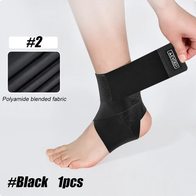 1 Pc Ultra Thin High-Elastic Adjustable Ankle Wrap For Running Football Tennis