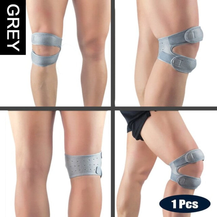 1Piece Adjustable Patella Knee Strap with Double Compression Pads