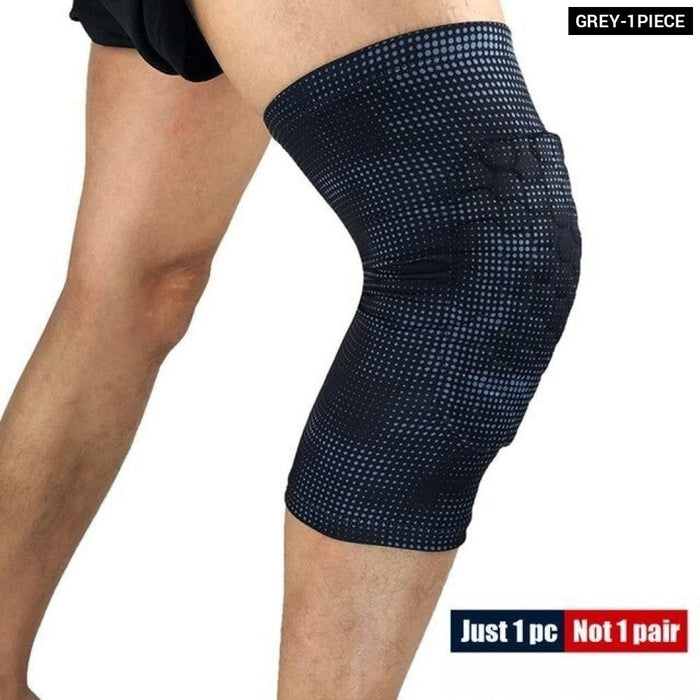 1Piece Honeycomb Knee Support Brace Leg Compression Sleeve with Protective EVA Sponge