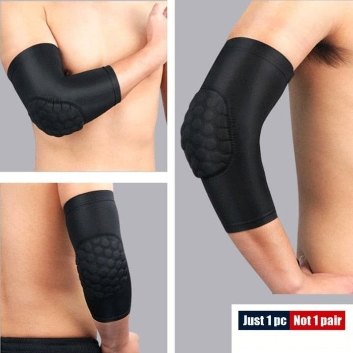 1 Piece Crashproof Honeycomb Elbow Compression Sleeve For Cycling Running Basketball