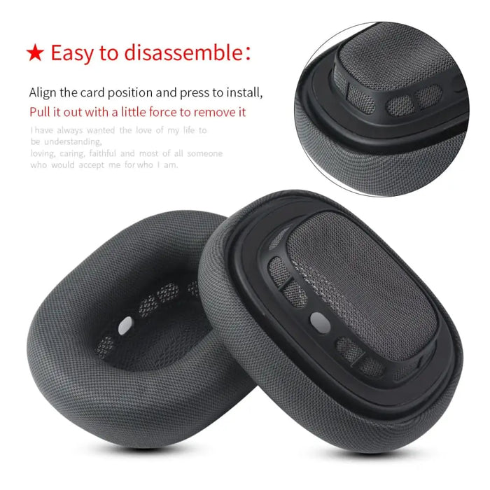 1pair Replacement Sponge Leather Earpads For Apple Airpods