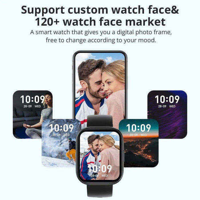 2.04'' AMOLED Screen 100 Sports Modes 7 Day Battery Life Smart Watch For Men Women