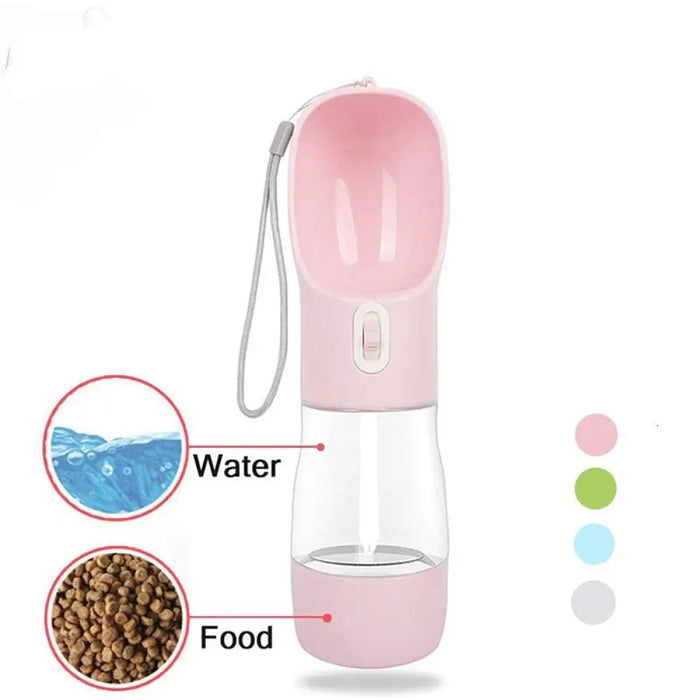 2 In 1 Portable Leakproof Durable Food Water Drinking Bottle